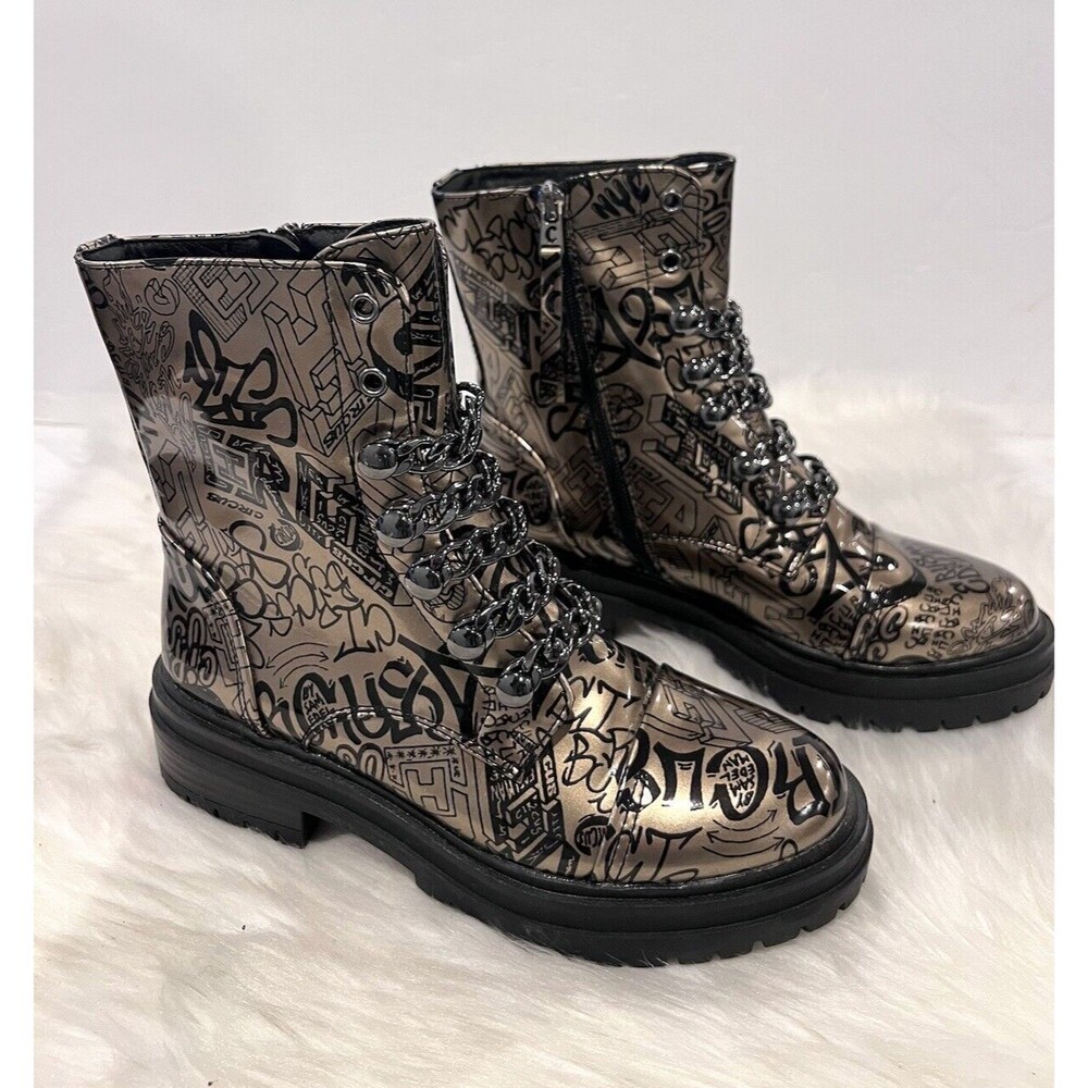 Circus by Sam Edelman Gili Mid Shaft Combat Boots Women Size 6.5 M